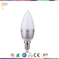 Bulbo barato da vela da fábrica do diodo emissor de luz de Transparement C37 com luz do dia E14